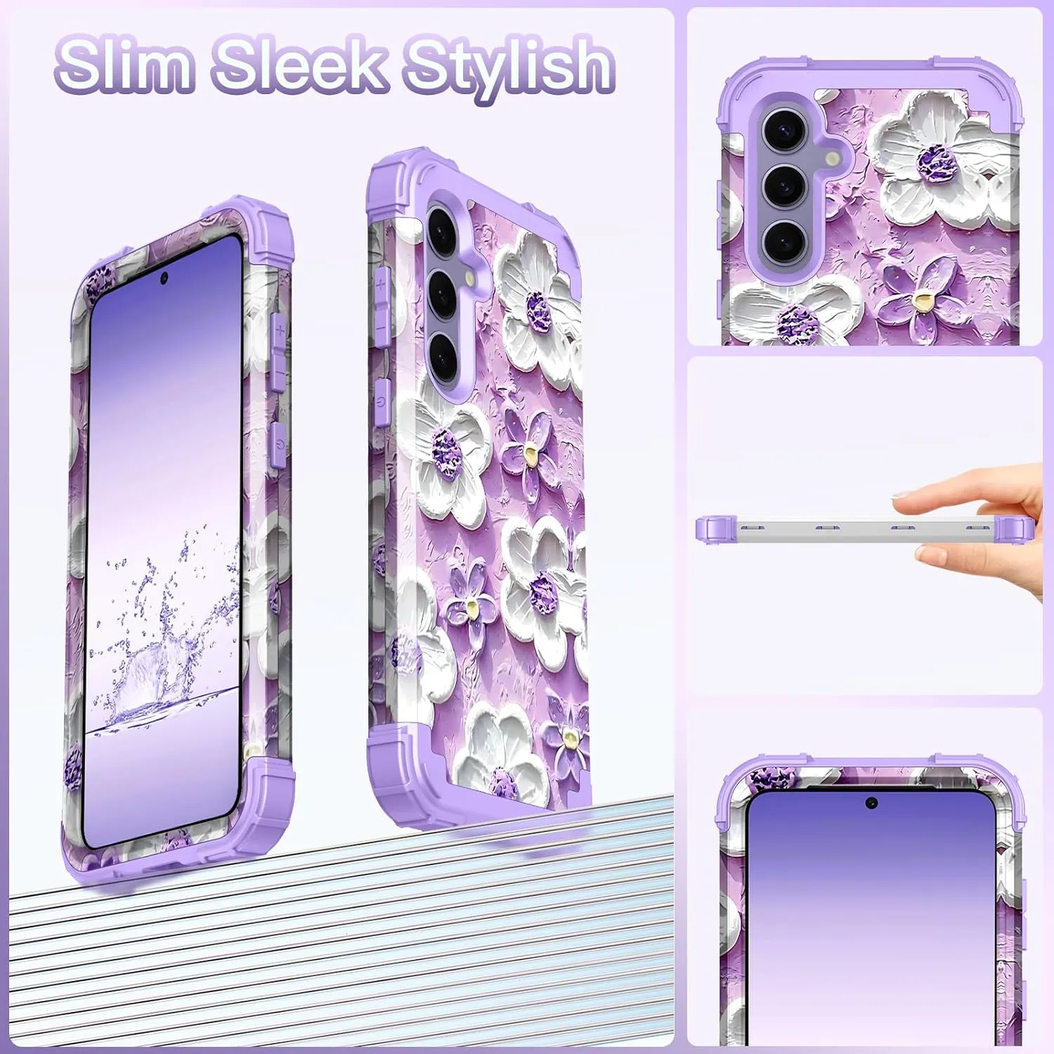 Galaxy S24 Plus 5G Shockproof 3 in 1 Heavy Duty Hybrid Protective Cover Case