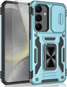 Galaxy S24 Shockproof Sliding Camera Ring Case