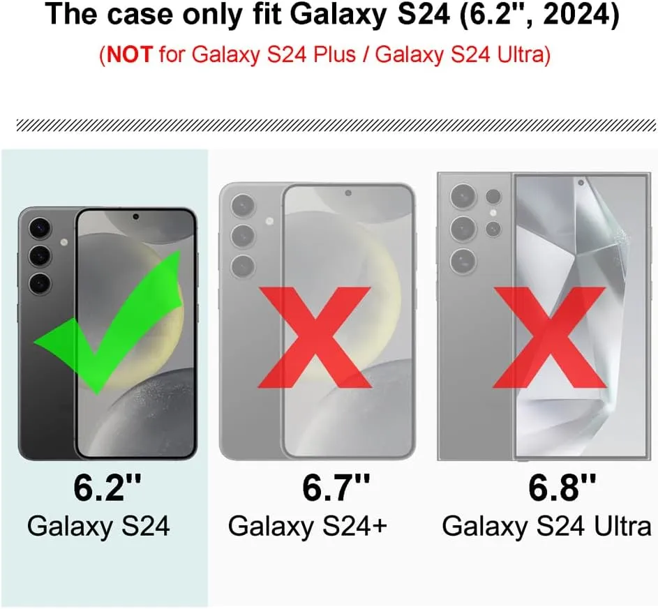 Galaxy S24 Shockproof Sliding Camera Ring Case