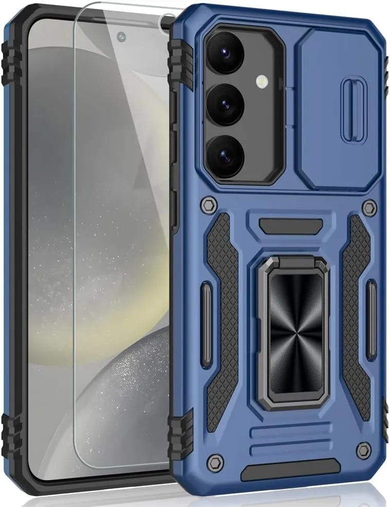 Galaxy S24 Shockproof Sliding Camera Ring Case