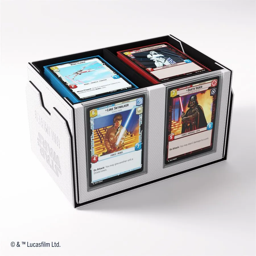 Gamegenic - Star Wars: Unlimited Double Deck Pod: White/Black