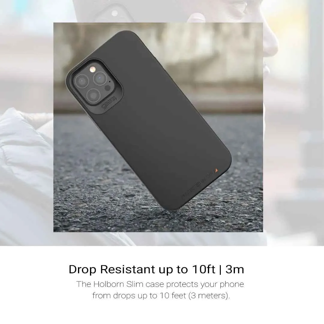 Gear4 Holborn Slim for iPhone 12 Pro Max 5G 6.7" - D30 Material Technology - Black ( Barcode : 840056128279 )