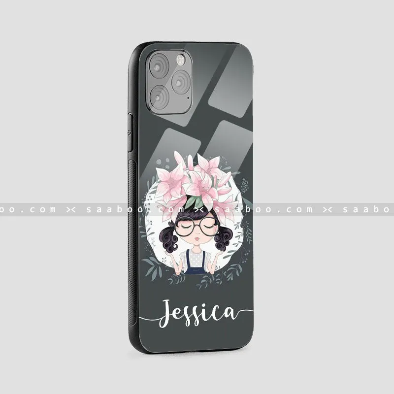 Glass Case With Spits Girl Name