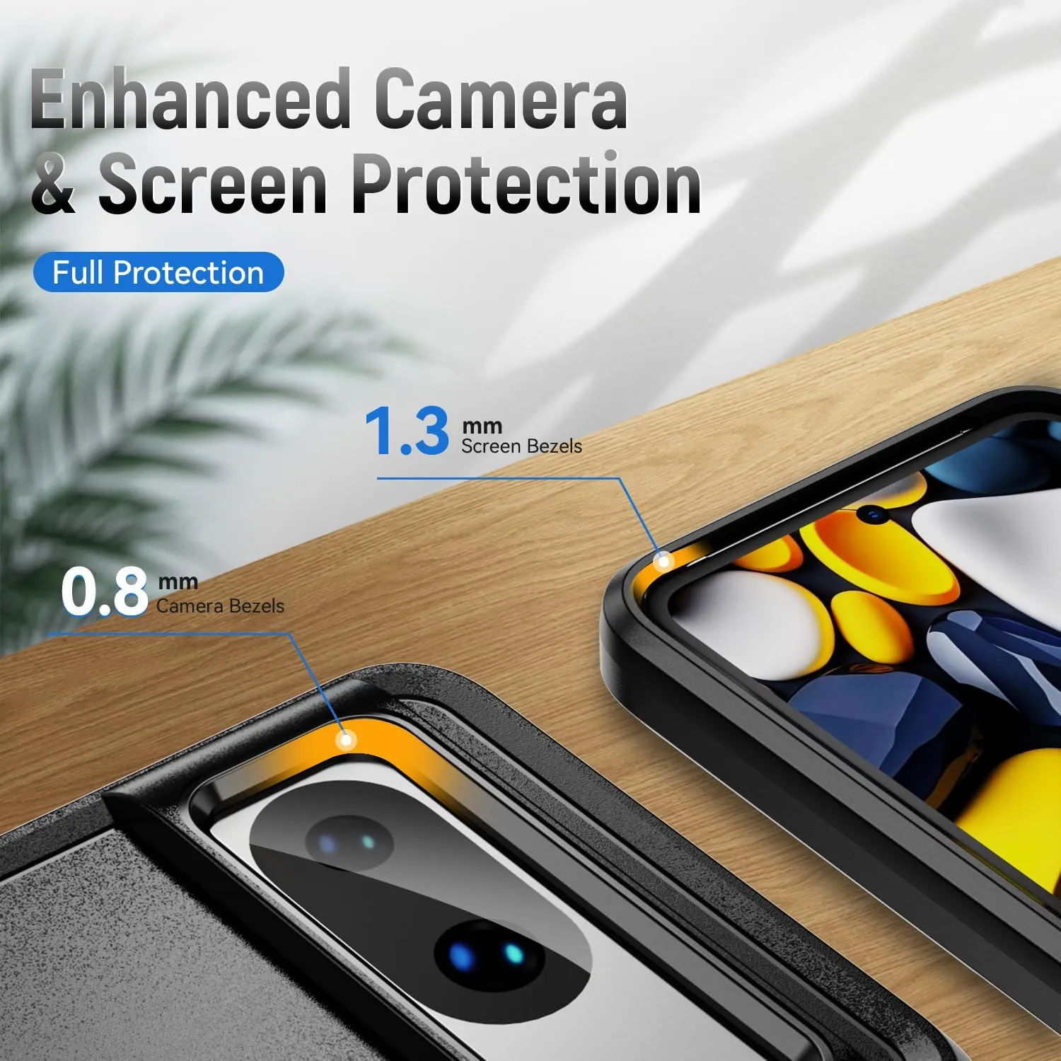 Google Pixel 8 Case Screen Protector Heavy-Duty Tough Rugged Shockproof Protective Case
