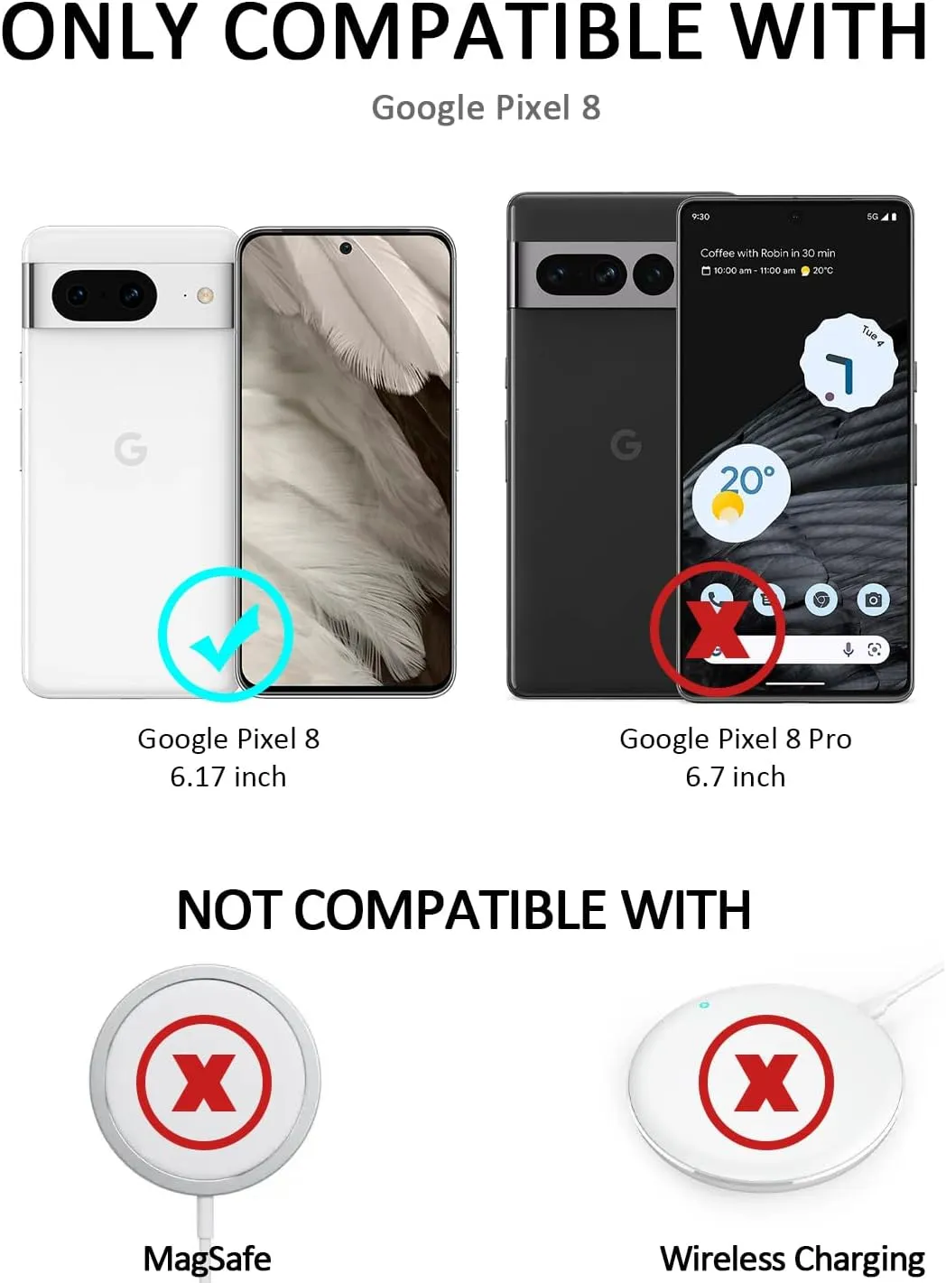 Google Pixel 8 Case Slide Camera Cover Drop Tested  Kickstand Phone Case