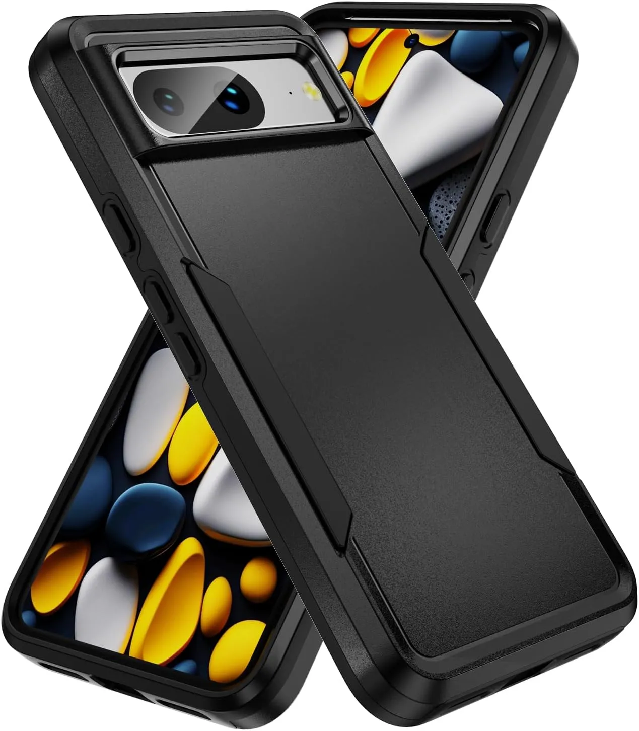Google Pixel 9 Pro Case Heavy Duty Protection Shockproof Protective Case Black