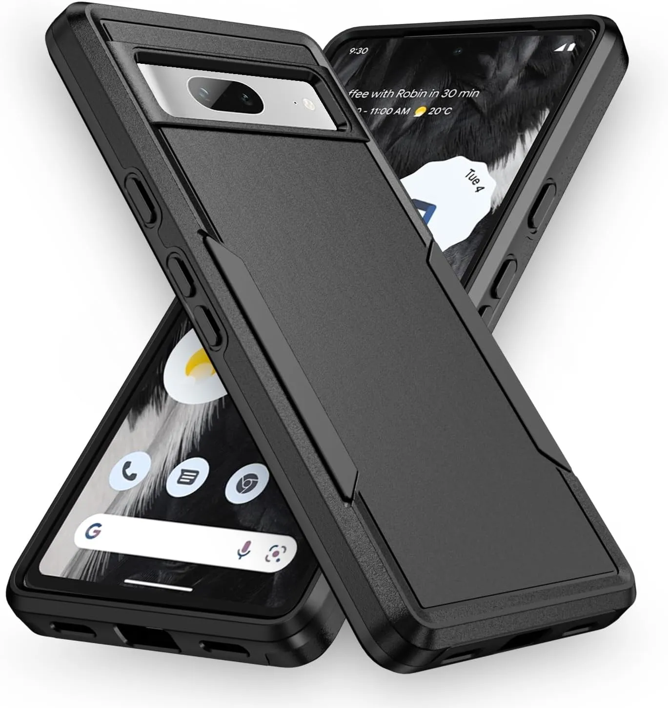 Google Pixel 9 Pro XL Duty Protection Shockproof Dropproof Dustproof Anti Scratch Phone Case Black