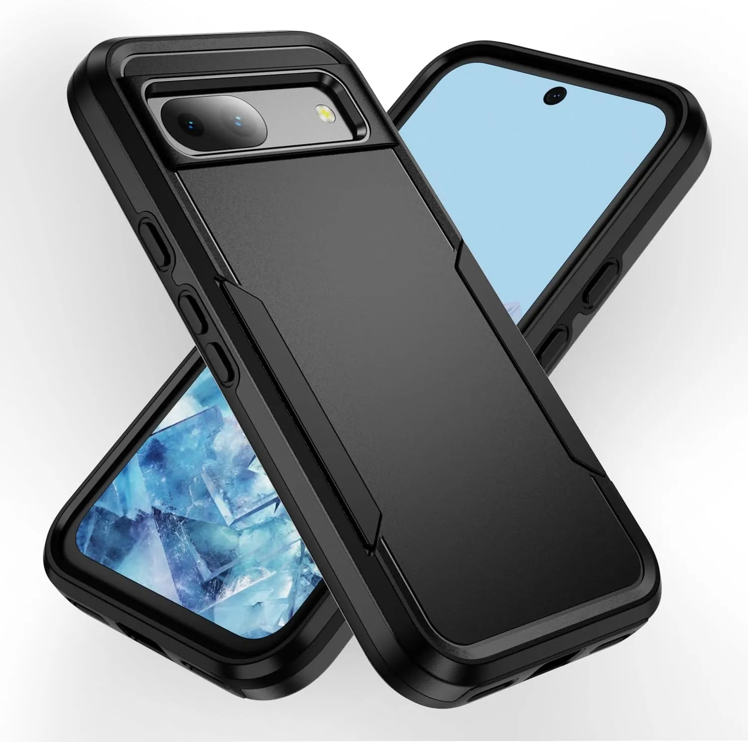 Google Pixel 9 Pro XL Duty Protection Shockproof Dropproof Dustproof Anti Scratch Phone Case Black