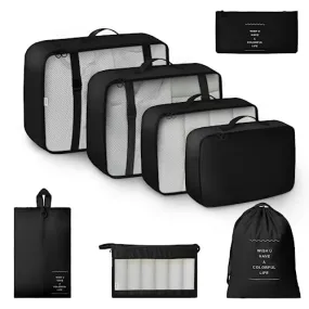 GRANNY SAYS 8 Set Packing Cubes for Carry on Suitcase, Travel Bags Organizer for Luggage, Suitcase Organizer Bags Set, Travel Packing Cubes Luggage Organizer, Travel Essentials Travel Bag