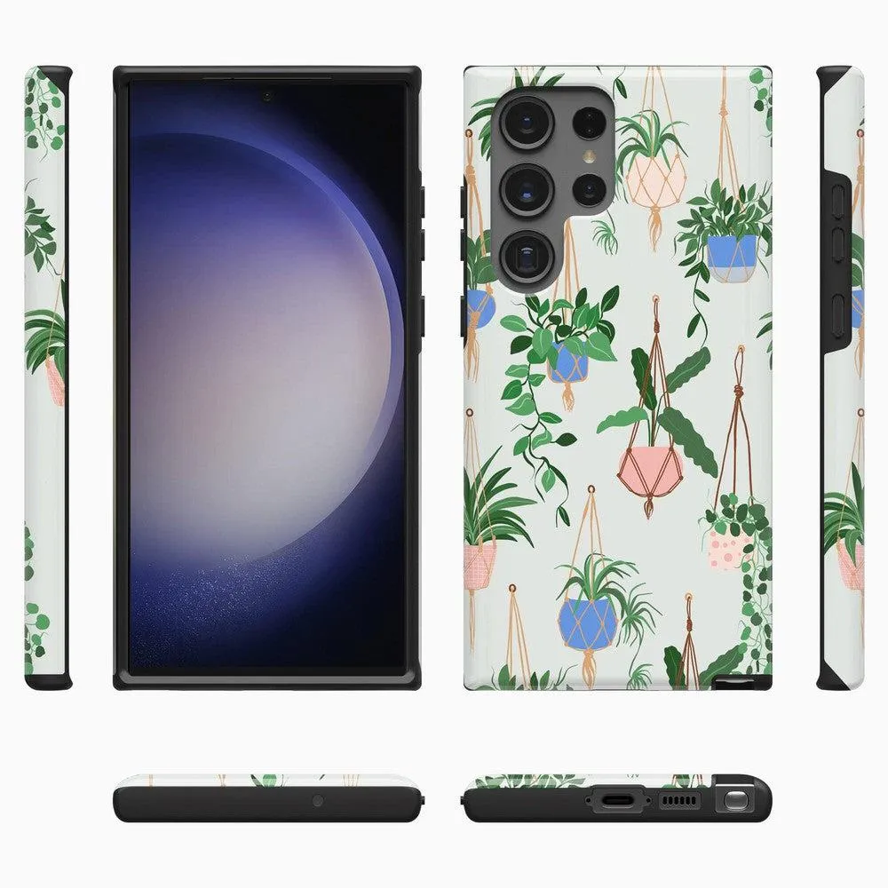 Hanging Around | Potted Plants Floral Samsung Case