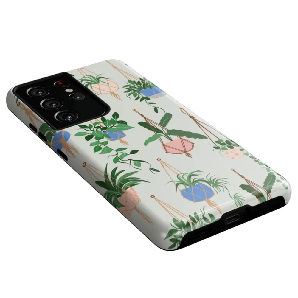 Hanging Around | Potted Plants Floral Samsung Case