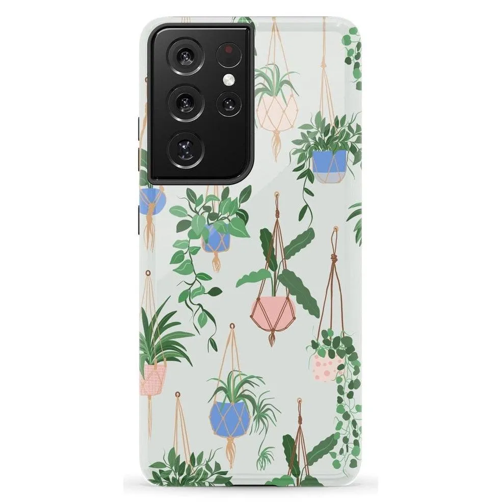 Hanging Around | Potted Plants Floral Samsung Case