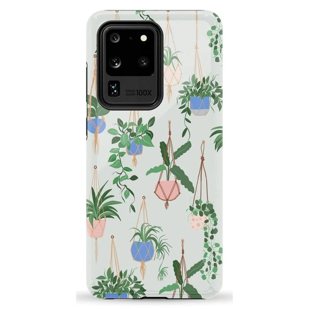 Hanging Around | Potted Plants Floral Samsung Case