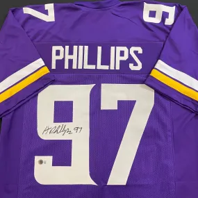 Harrison Phillips Autographed Purple Pro-Style Jersey