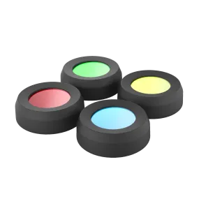 Head Torch Colour Filter Caps 36mm, Set of 4