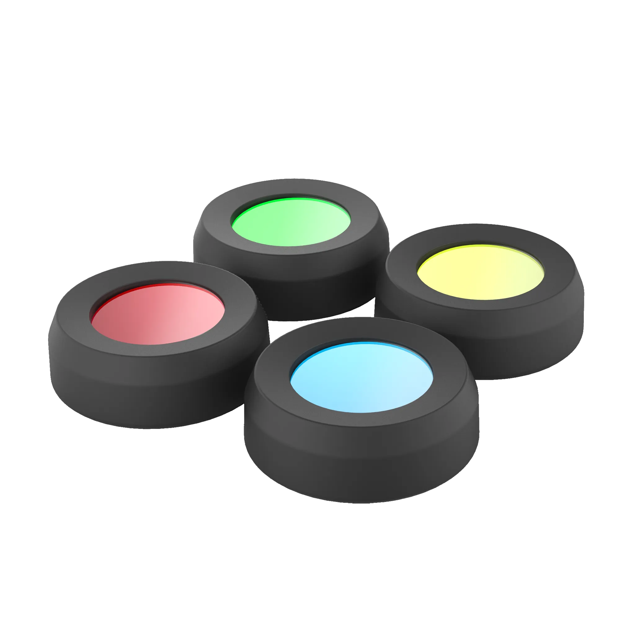 Head Torch Colour Filter Caps 36mm, Set of 4