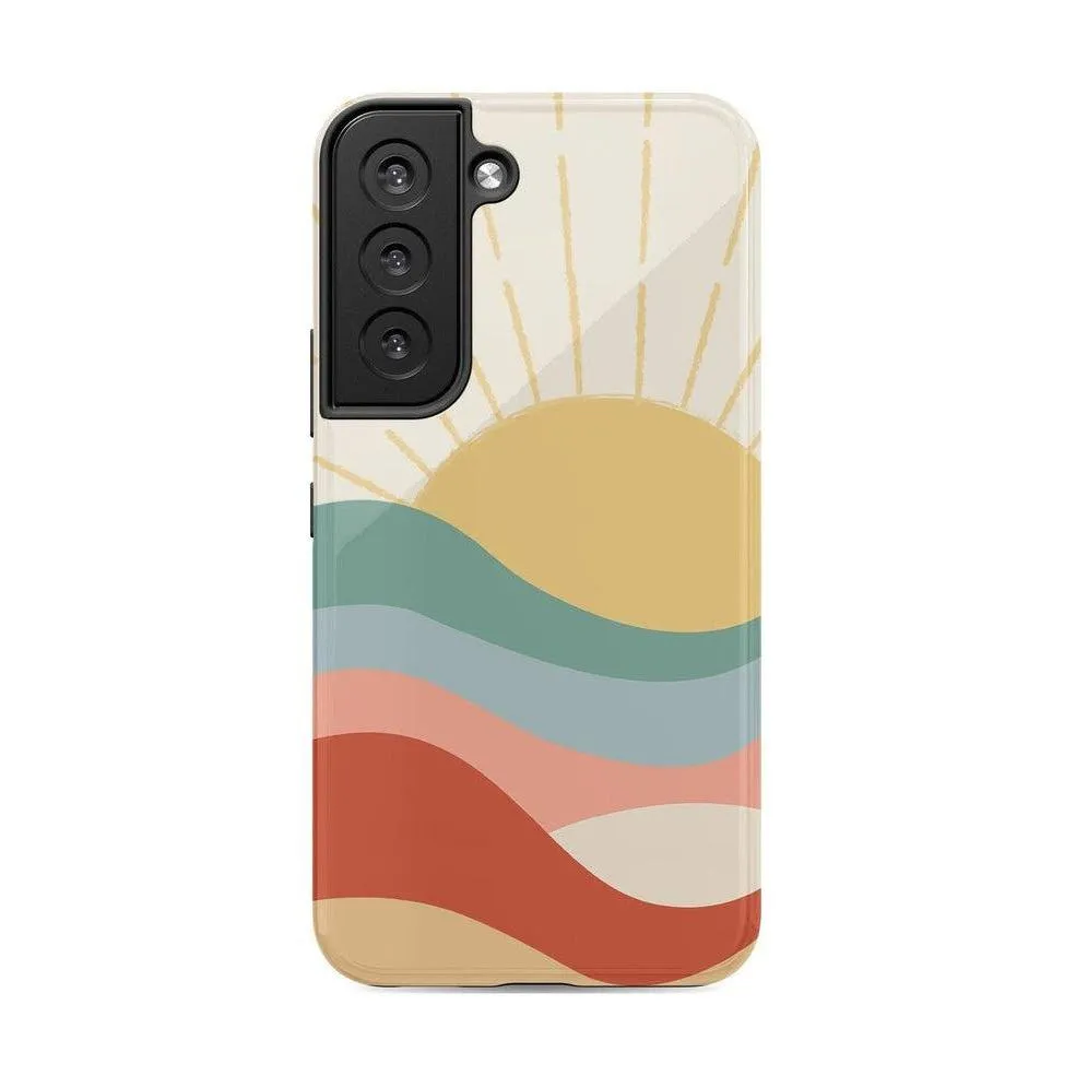 Here Comes the Sun | Colorblock Sunset Samsung Case