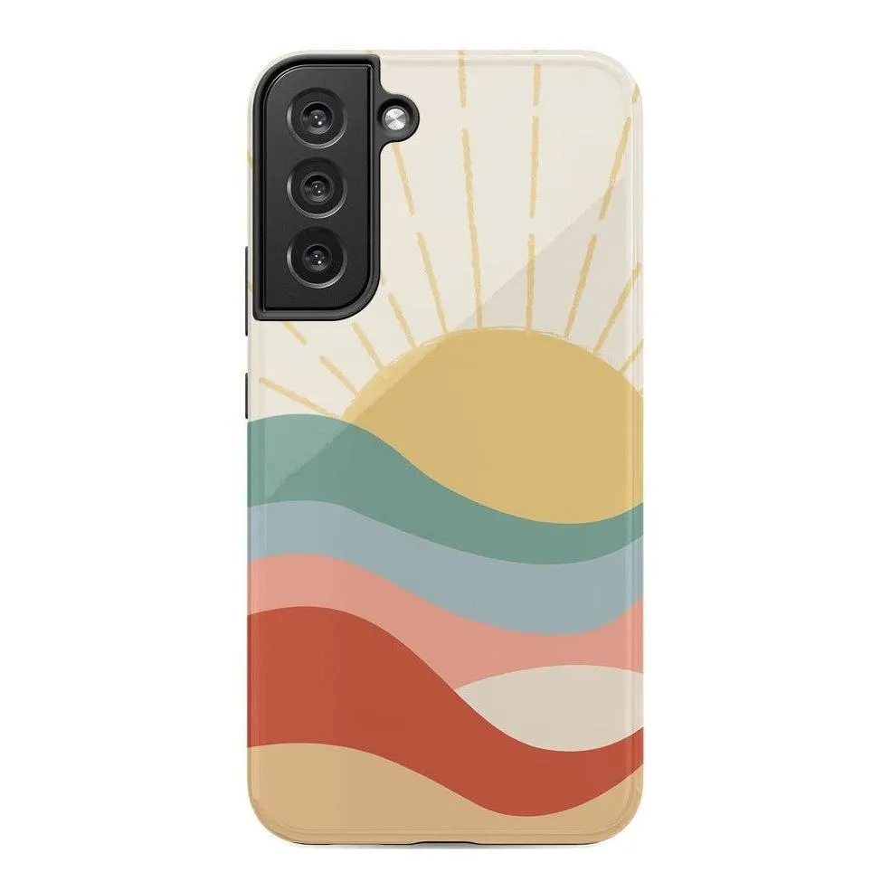 Here Comes the Sun | Colorblock Sunset Samsung Case