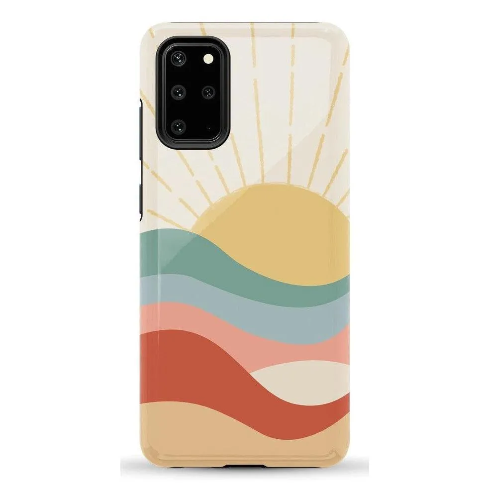 Here Comes the Sun | Colorblock Sunset Samsung Case