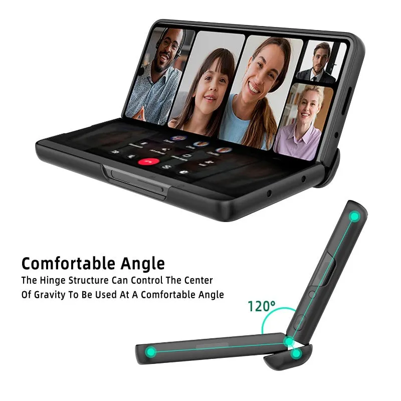 Hinged Hard Phone Case with Stand With Front Screen For Samsung Z Fold 5