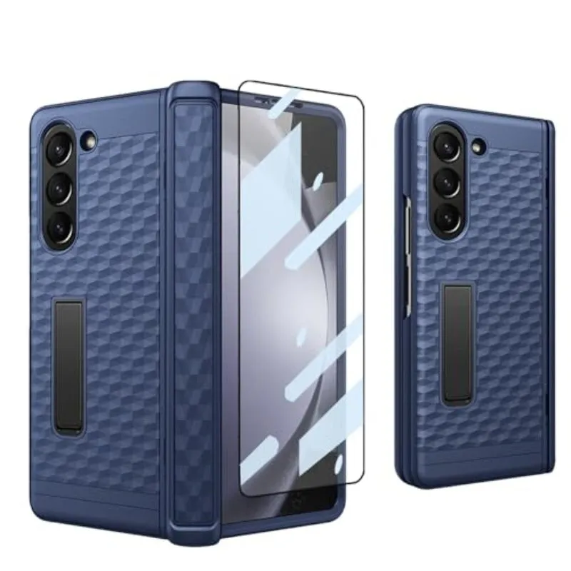 Hinged Hard Phone Case with Stand With Front Screen For Samsung Z Fold 5