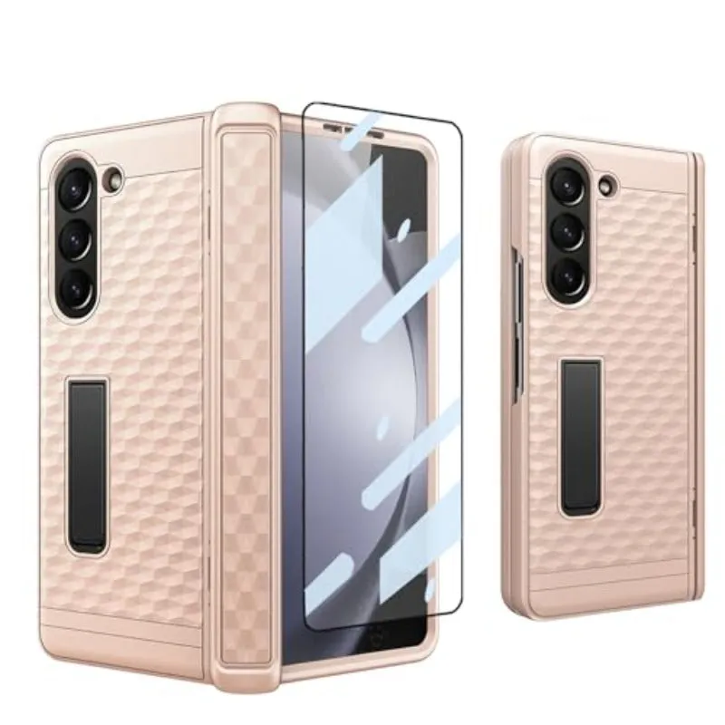 Hinged Hard Phone Case with Stand With Front Screen For Samsung Z Fold 5