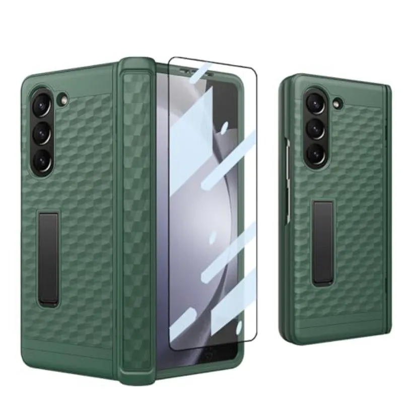 Hinged Hard Phone Case with Stand With Front Screen For Samsung Z Fold 5