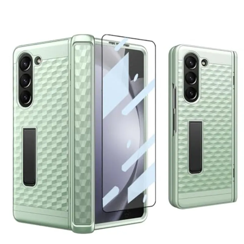 Hinged Hard Phone Case with Stand With Front Screen For Samsung Z Fold 5