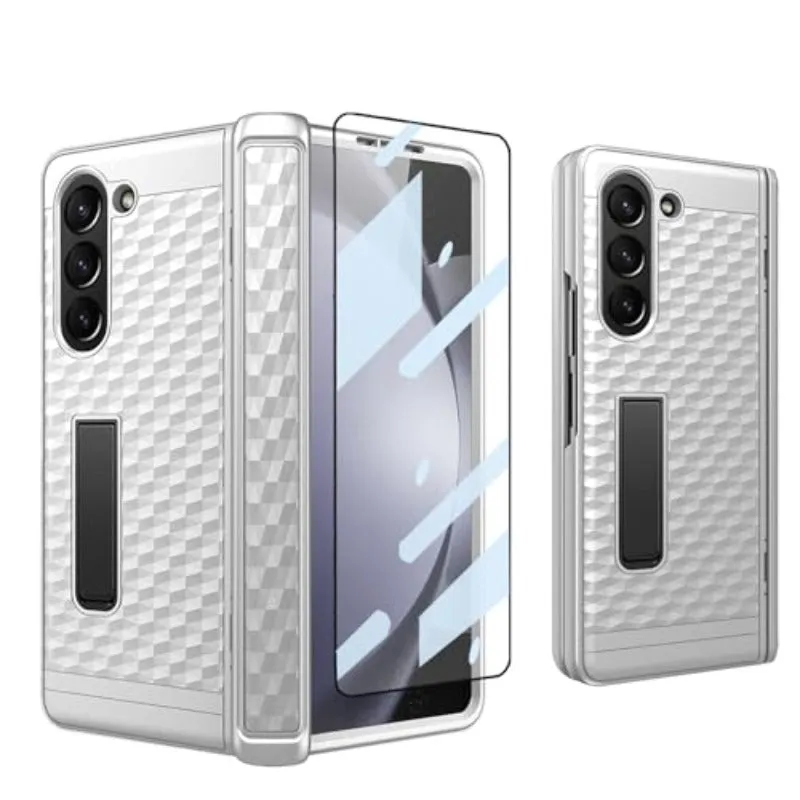 Hinged Hard Phone Case with Stand With Front Screen For Samsung Z Fold 5