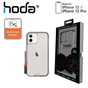 Hoda Crystal Pro Glass for iPhone 12 - 12 Pro 5G 6.1" - Military Standard Case - Clear Black (Barcode : 4713381519974)