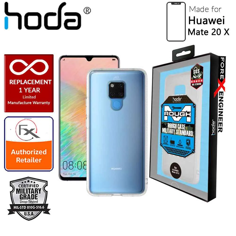 HODA ROUGH Military Case for Huawei Mate 20 X - Military Drop Protection - Matte