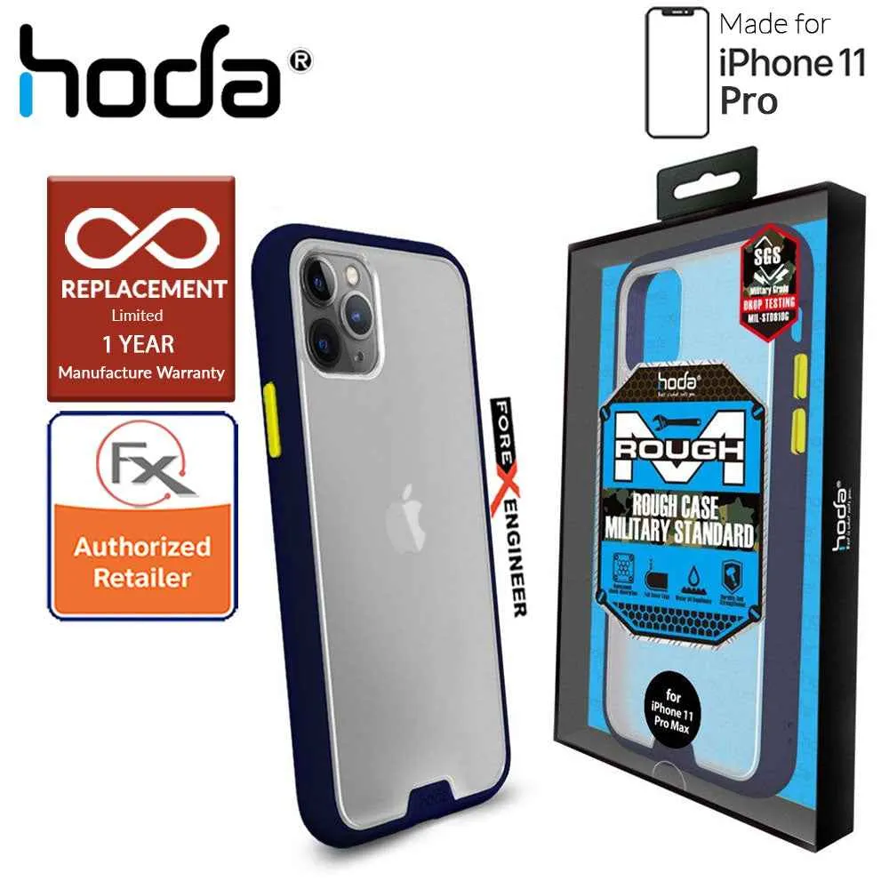 HODA ROUGH Military Case for iPhone 11 Pro - Military Drop Protection - Dark Blue Color ( Barcode: 4713381514818 )