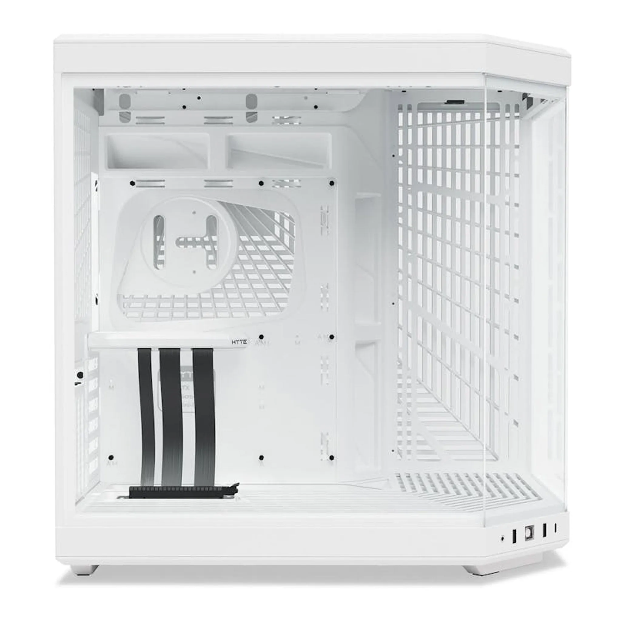 HYTE CS-HYTE-Y70-WW Y70 Modern Aesthetic Dual Chamber Mid-Tower ATX Computer Gaming Case with PCIE 4.0 Riser Cable Included - Snow White