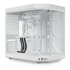 HYTE CS-HYTE-Y70-WW Y70 Modern Aesthetic Dual Chamber Mid-Tower ATX Computer Gaming Case with PCIE 4.0 Riser Cable Included - Snow White