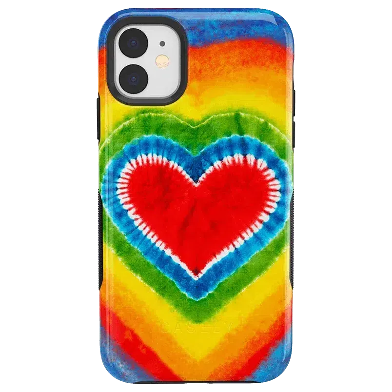 I Heart Tie Dye | Rainbow Heart Case