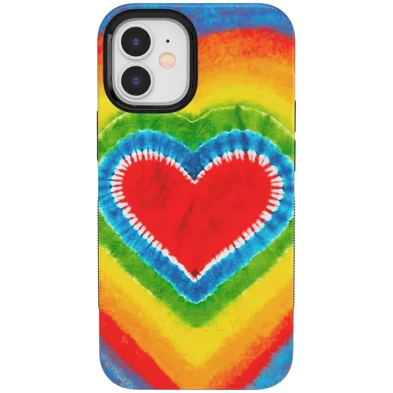 I Heart Tie Dye | Rainbow Heart Case