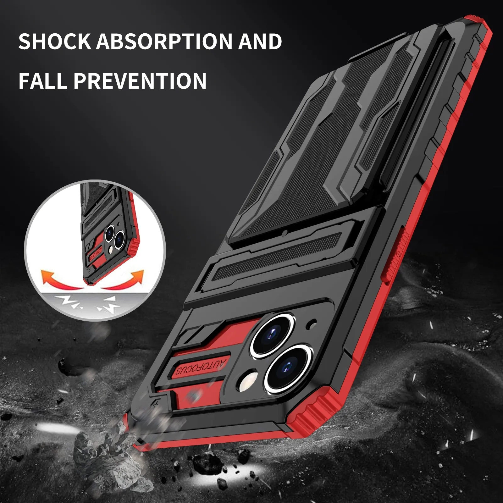 iPhone 14 Pro Kickstand Credit Card Case