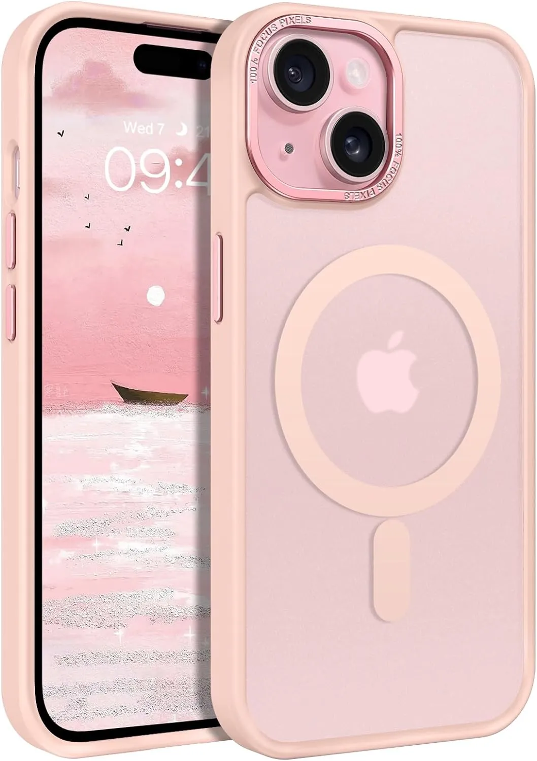 iPhone 15 Plus Case Translucent Matte Slim Shockproof Magnetic Phone case
