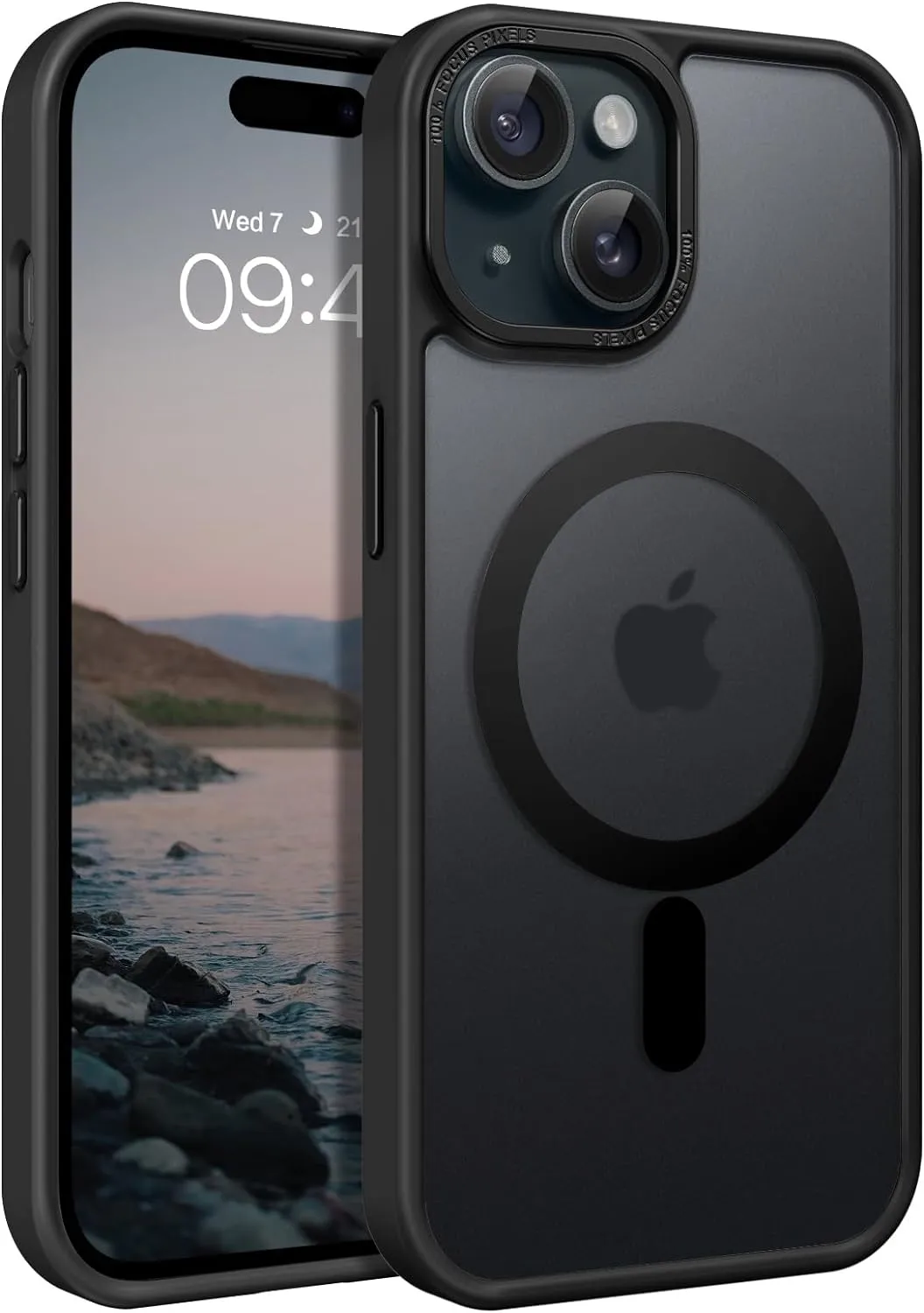 iPhone 15 Plus Case Translucent Matte Slim Shockproof Magnetic Phone case