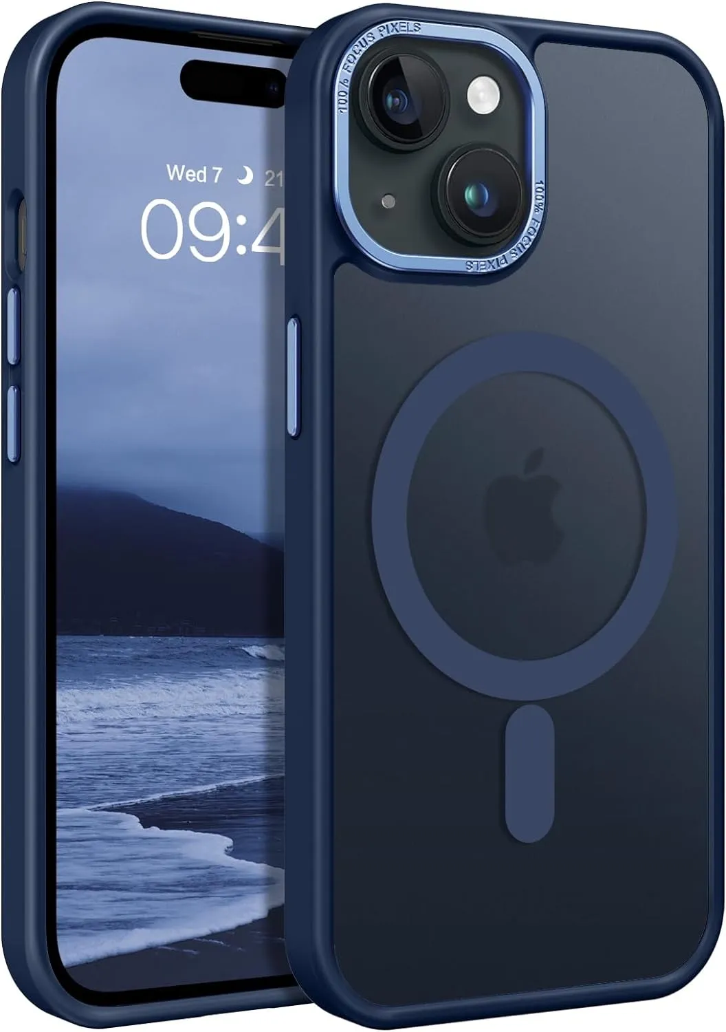 iPhone 15 Plus Case Translucent Matte Slim Shockproof Magnetic Phone case