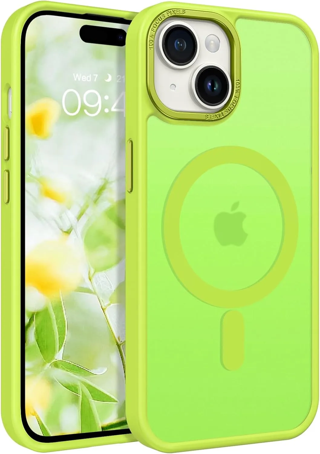 iPhone 15 Plus Case Translucent Matte Slim Shockproof Magnetic Phone case
