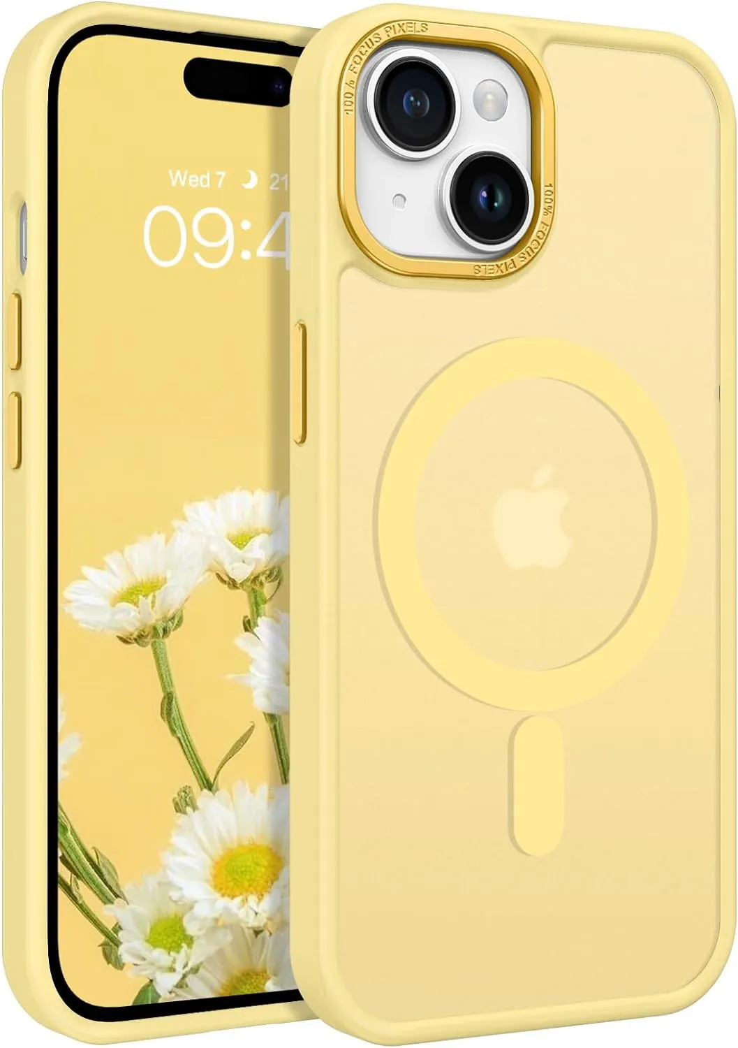 iPhone 15 Plus Case Translucent Matte Slim Shockproof Magnetic Phone case