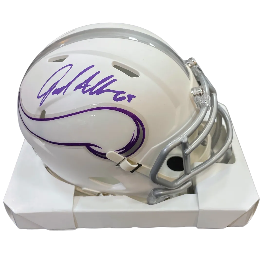Jared Allen Autographed Minnesota Vikings Winter Warrior Mini Helmet