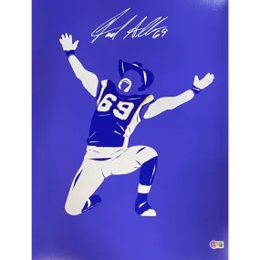 Jared Allen Autographed SotaStick Art 16x20 Photo