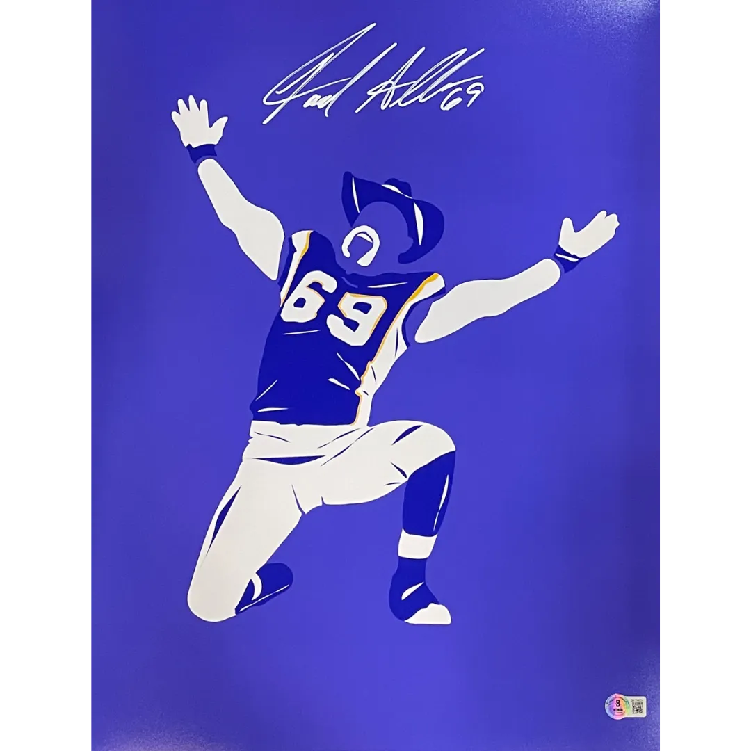 Jared Allen Autographed SotaStick Art 16x20 Photo