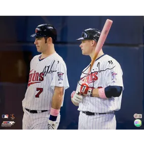 Joe Mauer and Justin Morneau Autographed 16x20 Photo