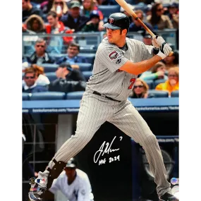 Joe Mauer Autographed 16x20 Photo w/ HOF 2024 Inscription