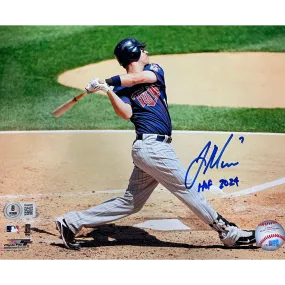 Joe Mauer Autographed 8x10 Photo w/ HOF 2024 Inscription