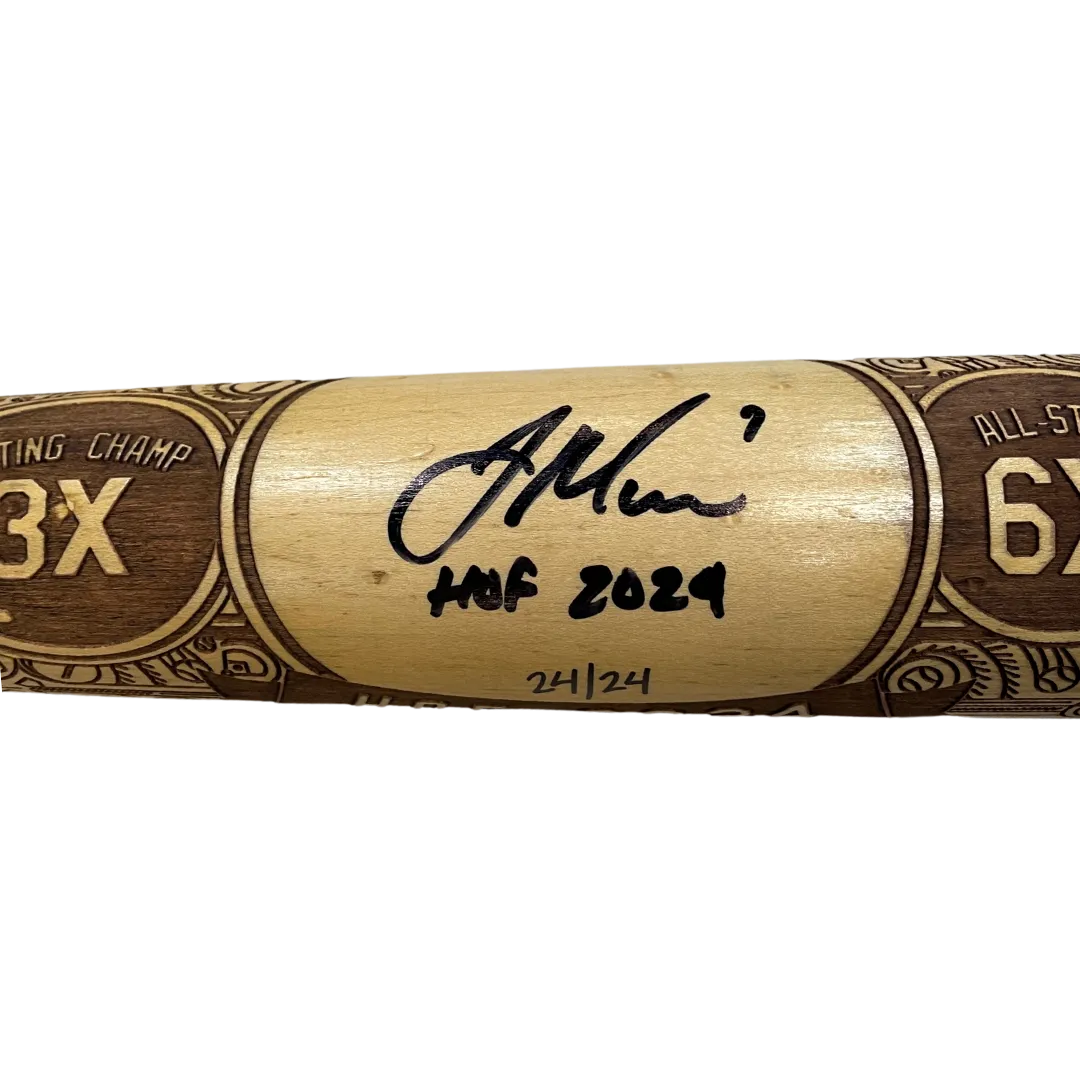 Joe Mauer Autographed Fan HQ Exclusive Pillbox Bat w/ HOF 2024 Inscription (Numbered Edition)