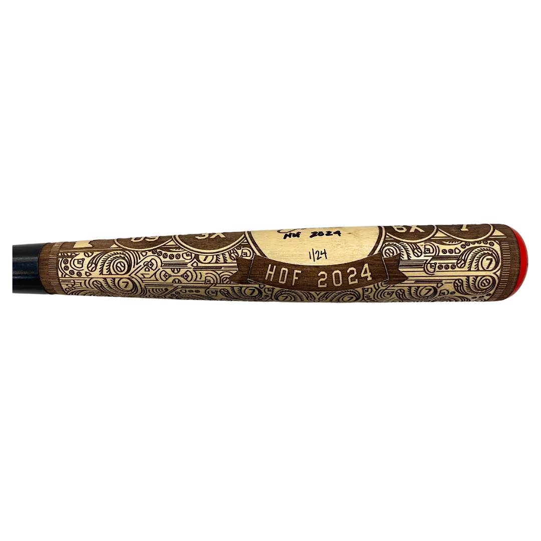 Joe Mauer Autographed Fan HQ Exclusive Pillbox Bat w/ HOF 2024 Inscription (Numbered Edition)